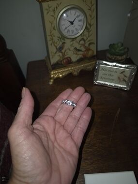 Classic Silver Tone CZ Eternity Ring in Silver